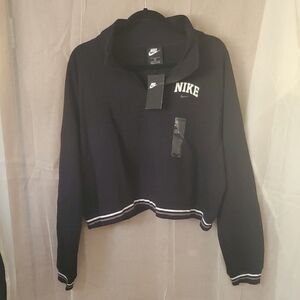 PLUS SIZE NIKE 3/4 ZIP CROP SWEATSHIRT - NWT